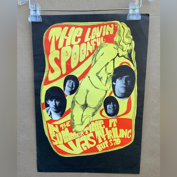 LOVIN SPOONFUL POSTER. ORIGINAL ISSUE, TWO SIDED. - Picture 1 of 15